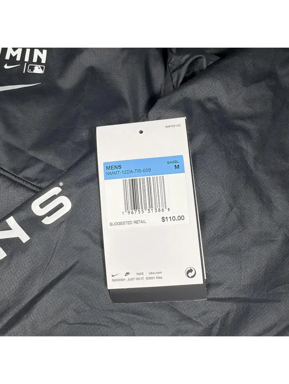Nike NEW MLB Minnesota Twins $110 Men's Medium Windbreaker Jacket Nike Banded